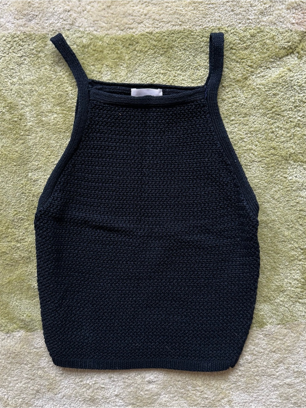 Wilfred Black Knit Square Neck Tank